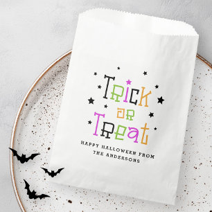 Sachets En Papier Trick ou traiter Happy Halloween