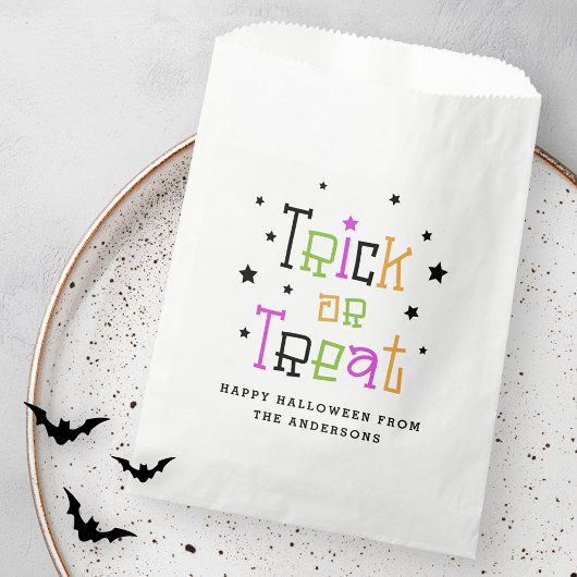 Sachets En Papier Trick ou traiter Happy Halloween