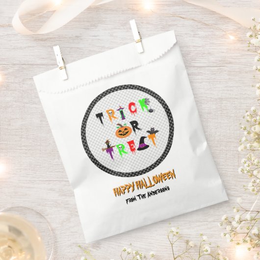 Sachets En Papier Trick ou Treat Favoriser Bags (Coupé)
