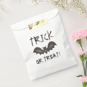 Sachets En Papier Trick ou Treat Flying Black Bat Happy Halloween