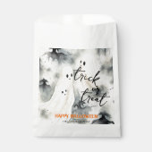 Sachets En Papier Trick Ou Treat Ghosts Personnalisé Halloween Happy (Devant)