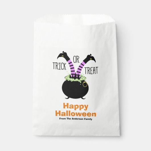 Sachets En Papier Trick ou Treat Happy Halloween (Devant)