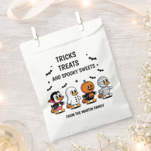 Sachets En Papier Trick Treat Éffrayant Cute Halloween (Coupé)