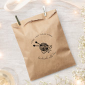 Sachets En Papier Tricot artisanal artisanal papier Kraft Brown (Coupé)