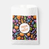Sachets En Papier Tricoter ou traiter | Halloween Bonbons Favoriser  (Devant)