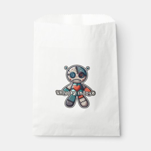 Sachets En Papier Triste ours de poupée VOODOO UNLUCKER dans l'amour (Devant)