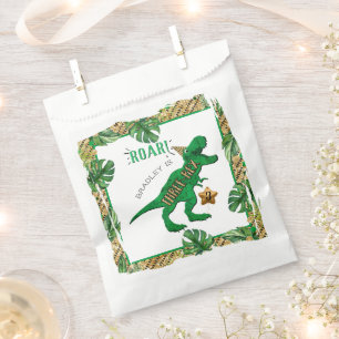 Sachets En Papier Trois Rex Dinosaur 3e anniversaire