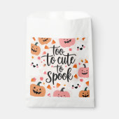 Sachets En Papier Trop mignon pour parler | Pastel Halloween (Devant)