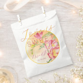 Sachets En Papier Tropical Freesia Aquarelle Love is Sweet (Coupé)