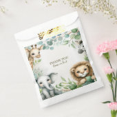 Sachets En Papier Tropical Jungle Safari Animaux Green Feuilles Part (Scellé)