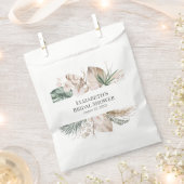 Sachets En Papier Tropical Orchidée et Monstera Baby Shower (Coupé)