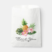 Sachets En Papier Tropical Pineapple Summer Bridal Shower Thank You (Devant)