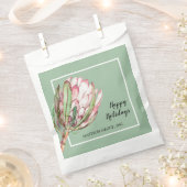 Sachets En Papier Tropical Pink Protea Floral Treat (Coupé)