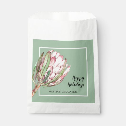 Sachets En Papier Tropical Pink Protea Floral Treat (Devant)