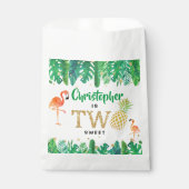 Sachets En Papier Tropical Summer Beach Luau Boys 2e anniversaire (Devant)