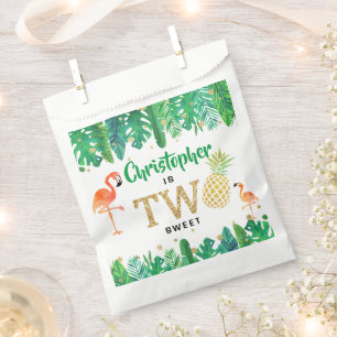 Sachets En Papier Tropical Summer Beach Luau Boys 2e anniversaire