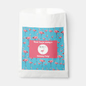 Sachets En Papier Tropical Summer Pink Flamingo modèle Anniversaire (Devant)