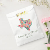 Sachets En Papier Tropical Texas Mariage Personnalisé Noms & Date (Scellé)