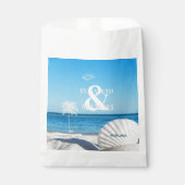 Sachets En Papier Tropical Wedding Ocean Beach (Devant)
