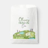 Sachets En Papier Trou dans un garçon premier anniversaire (Devant)