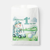 Sachets En Papier Trou en un Garçon de golf 1er Par-tee Anniversaire (Devant)