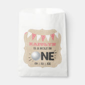 Sachets En Papier Trou en une fille Golf 1er anniversaire Par tee (Devant)