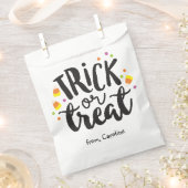 Sachets En Papier Trou ou traiter Halloween Candy Corn Cute Party (Coupé)