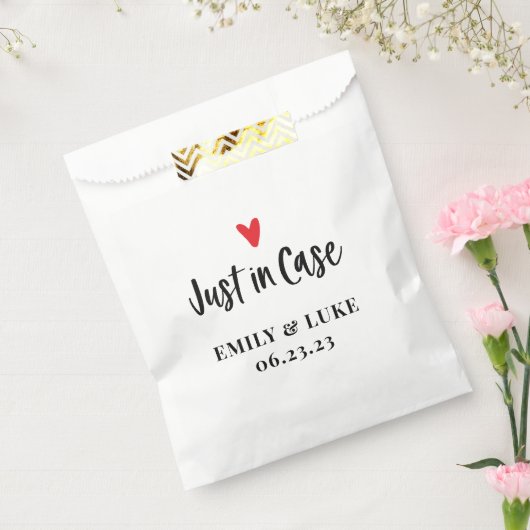 Sachets En Papier Trousse de récupération de mariage personnalisée J (Scellé)