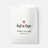 Sachets En Papier Trousse de récupération de mariage personnalisée J (Devant)