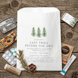 Sachets En Papier Trousse de Survie pour Enterrement de Vie de Jeune