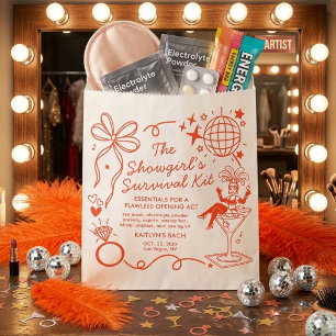 Sachets En Papier Trousse de Survie pour Enterrement de Vie de Jeune