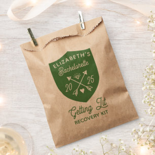 Sachets En Papier Trousse de survie pour EVJF Camping en folie