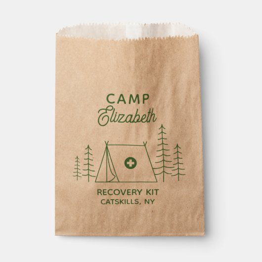 Sachets En Papier Trousse personnalisée de récupération de bachelore (Devant)