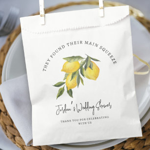 Sachets En Papier Trouvé le coup de cœur aquarelle Citron Mariage Do