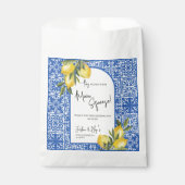 Sachets En Papier Trouvé Main Squeeze Lemon & Blue Tile Fiançailles (Devant)