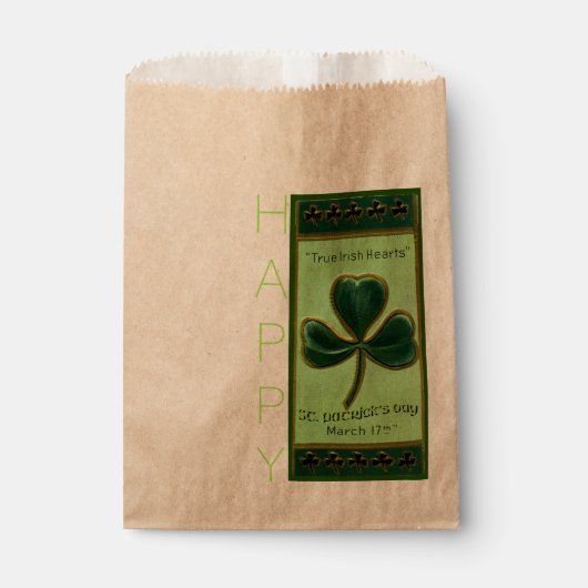 Sachets En Papier True Irish Heart St Patrick's Day FBag2 (Devant)