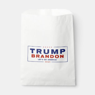 Sachets En Papier Trump Brandon 2024™ - Sacs-cadeaux pour les éle