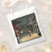 Sachets En Papier Tsuchiya Koitsu - Neige au temple de Nezu (Coupé)