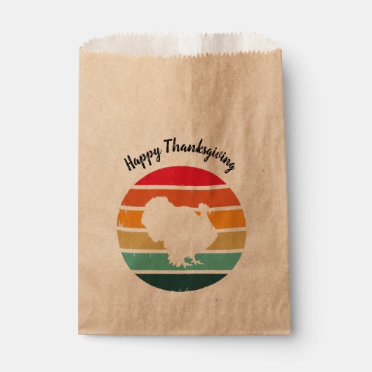 Sachets En Papier Turquie Oiseau Thanksgiving Distressed coucher de (Devant)