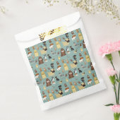 Sachets En Papier turquoise background dopattern (Scellé)