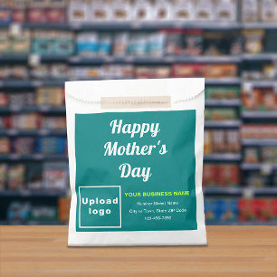 Sachets En Papier Turquoise Green Business Marque Mère's Day Papier