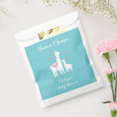 Sachets En Papier Turquoise Llama Mama Baby shower mignon (Scellé)