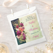 Sachets En Papier Turquoise, Marine, Vert, Gold Bold Florals Mariage (Coupé)