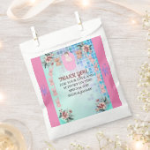 Sachets En Papier Turquoise moderne Boho Floral Élégant bébé fille d (Coupé)