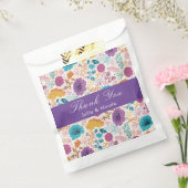 Sachets En Papier Turquoise Purple Jaune Fleurs de prairie de printe (Scellé)