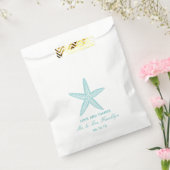 Sachets En Papier Turquoise Starfish Beach Wedding Favor Bag (Scellé)