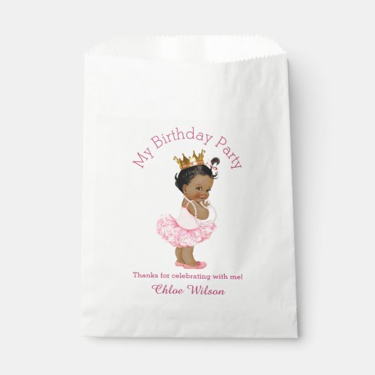 Sachets En Papier Tutu Cute Ethnic Ballerina Anniversaire Princesse (Devant)