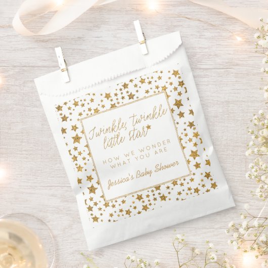 Sachets En Papier Twink, Twinkle Little Star Baby shower (Coupé)