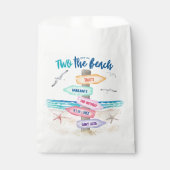 Sachets En Papier Two The Beach Kids 2e fête d'anniversaire (Devant)
