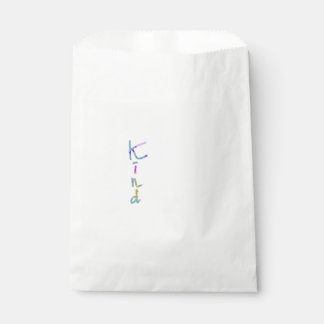 Sachets En Papier Typographie artistique KIND colorée Citation Inspi